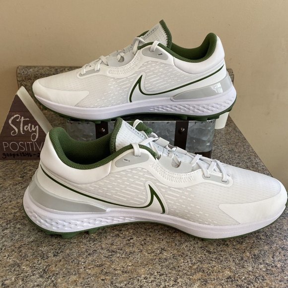 Nike React Infinity‎ Pro 2 Shoes DJ5593-102 White Green Spikeless Mens Size 12 - Picture 4 of 9